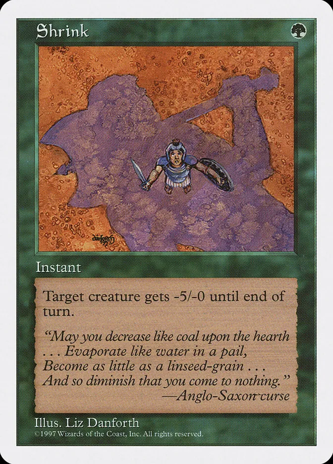 1997 Fifth Edition Shrink common #326 common card image