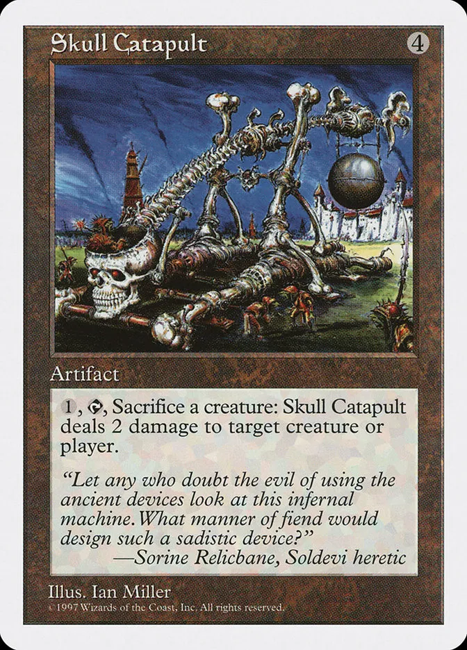 1997 Fifth Edition Skull Catapult uncommon #399 uncommon card image