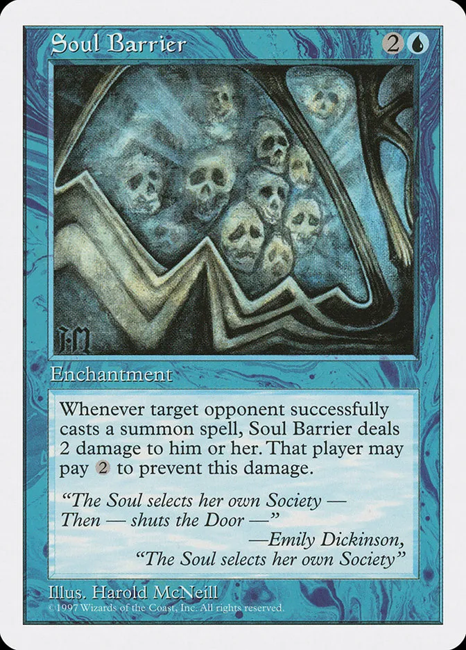 1997 Fifth Edition Soul Barrier common #125 common card image