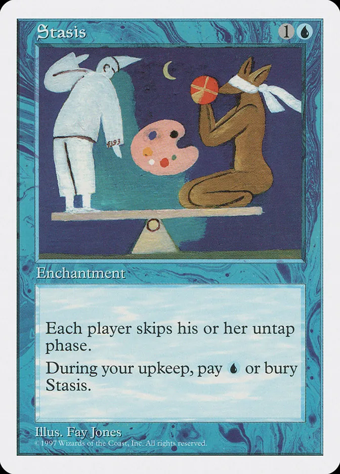 1997 Fifth Edition Stasis rare #127 rare card image