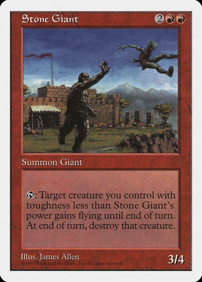 1997 Fifth Edition Stone Giant uncommon #269 uncommon card image