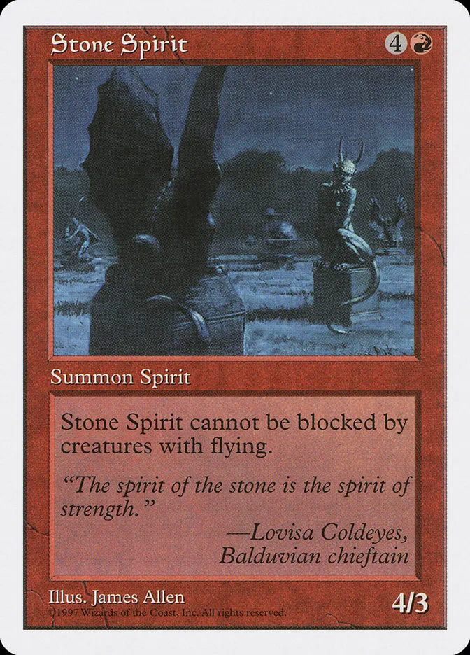 1997 Fifth Edition Stone Spirit uncommon #271 uncommon card image