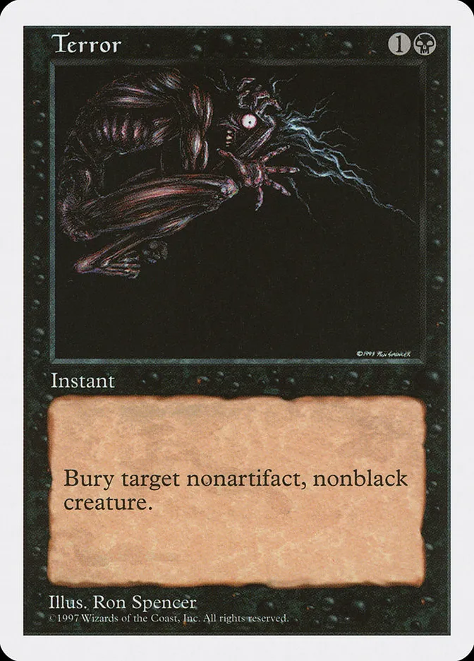 1997 Fifth Edition Terror common #196 common card image