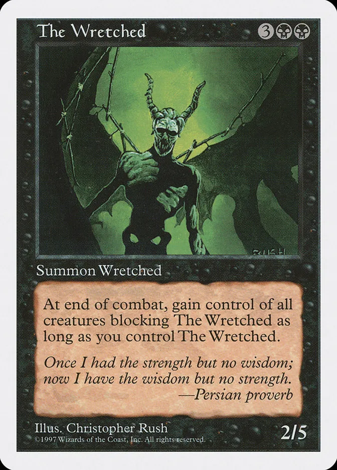 1997 Fifth Edition The Wretched #197 rare card image