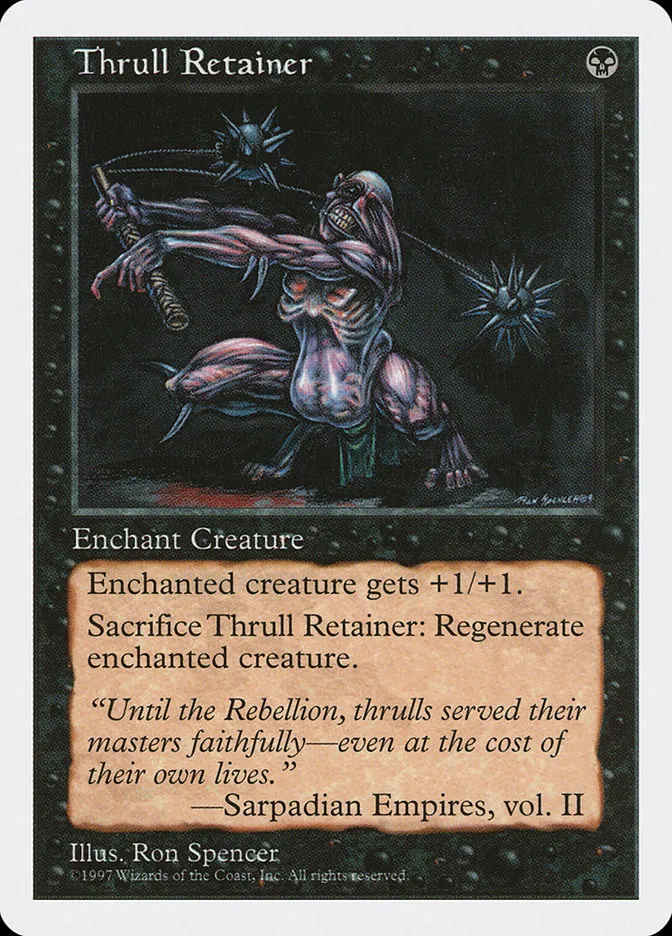 1997 Fifth Edition Thrull Retainer uncommon #198 uncommon card image