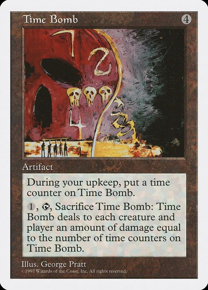 1997 Fifth Edition Time Bomb rare #404 rare card image