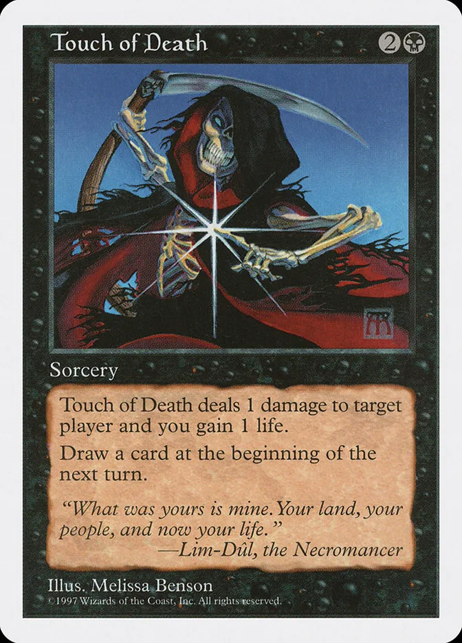 1997 Fifth Edition Touch of Death #200 common card image
