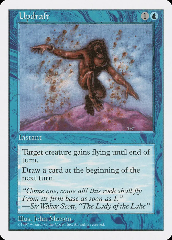 1997 Fifth Edition Updraft common #133 common card image