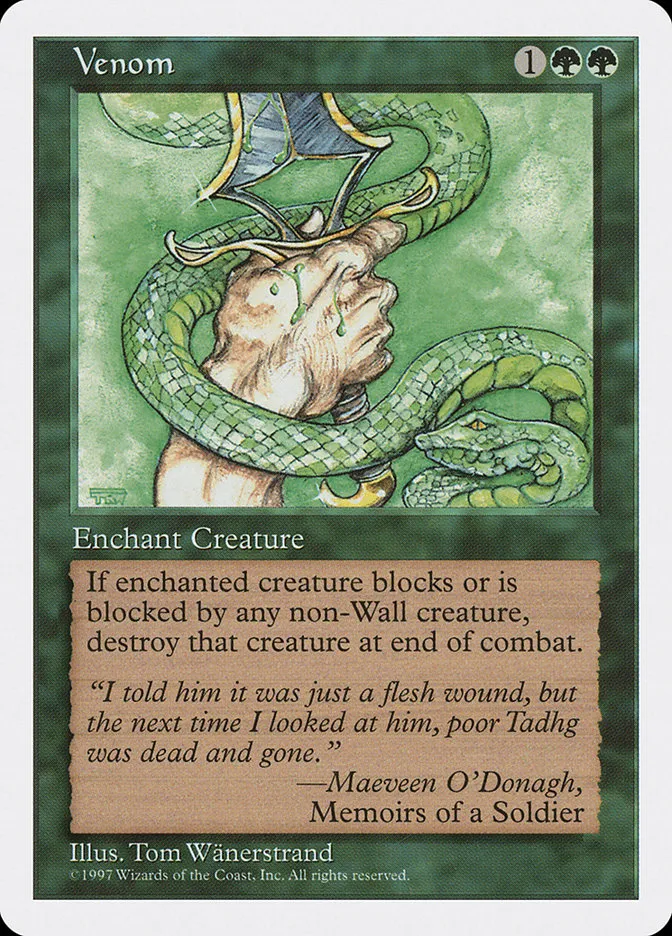 1997 Fifth Edition Venom common #336 common card image