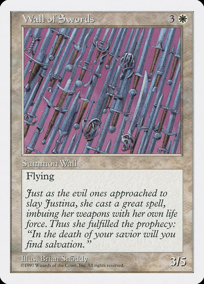 1997 Fifth Edition Wall of Swords #67 uncommon card image