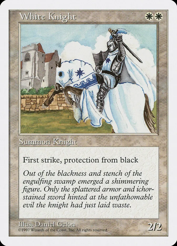 1997 Fifth Edition White Knight uncommon #68 uncommon card image