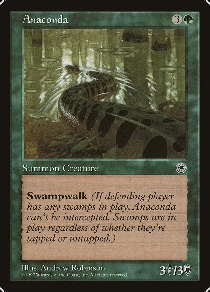 1997 Portal Anaconda uncommon #158† uncommon card image
