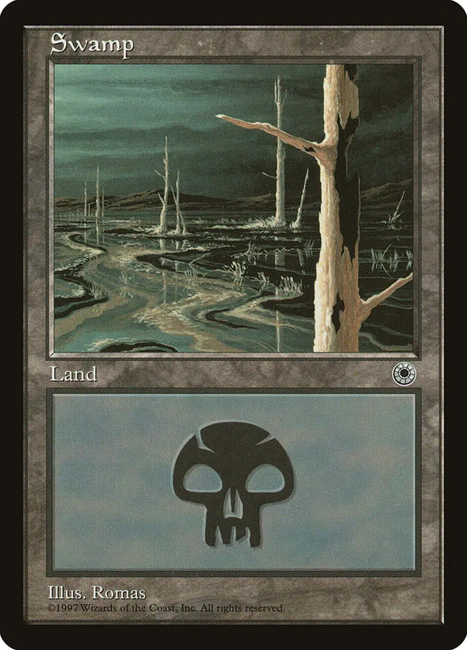 1997 Portal Swamp common #206 common card image