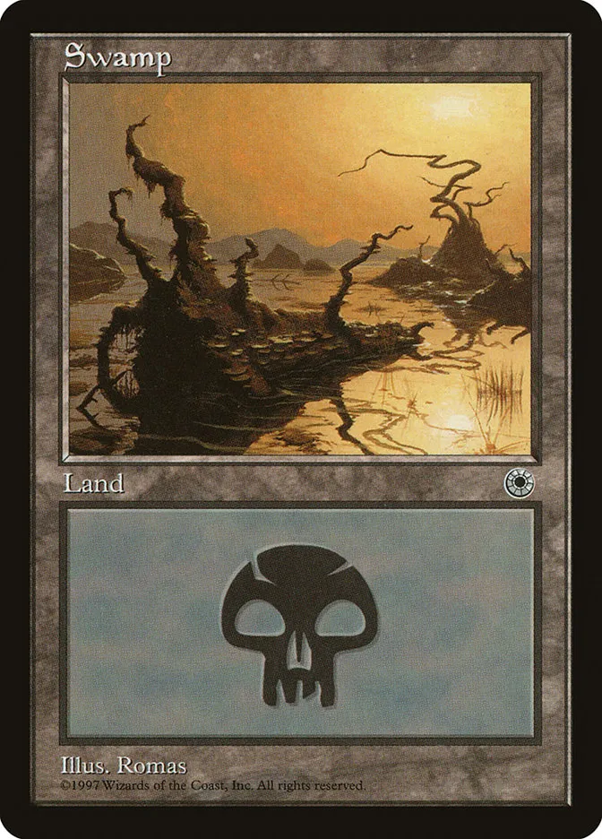 1997 Portal Swamp common #207 common card image