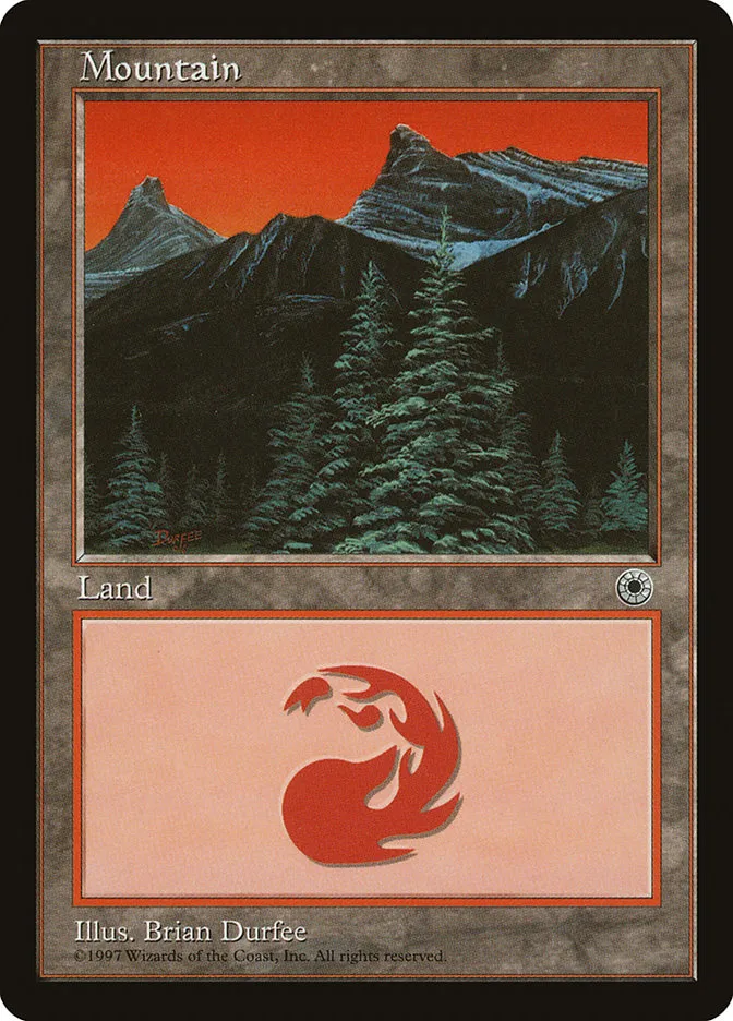 1997 Portal Mountain common #210 common card image