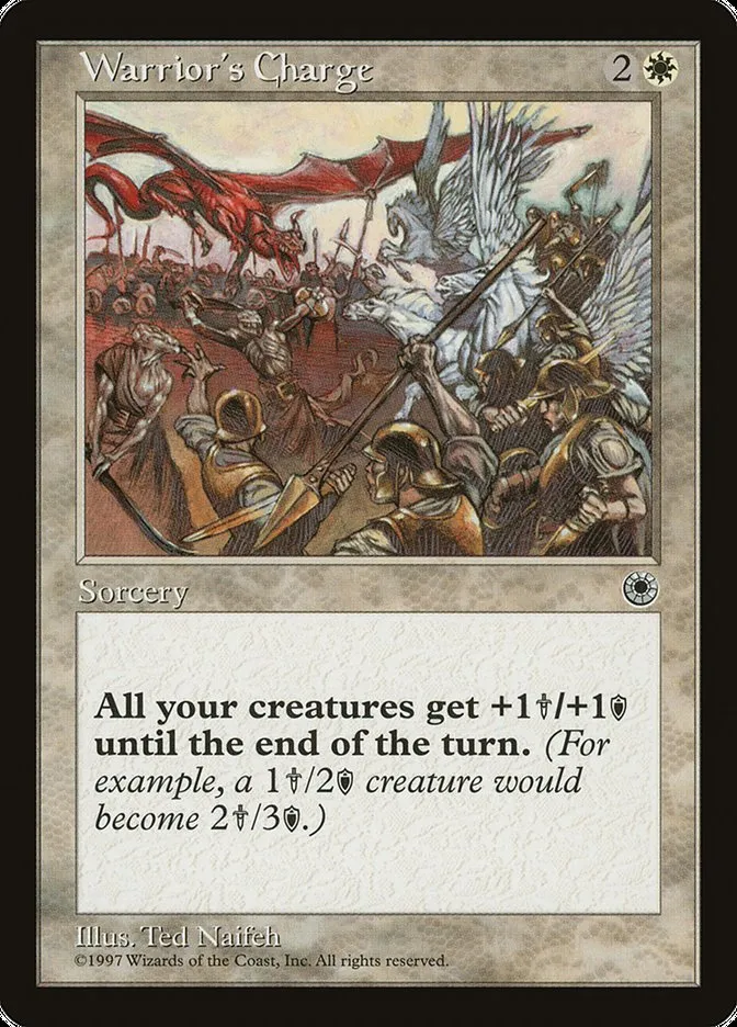 1997 Portal Warrior's Charge common #38† common card image