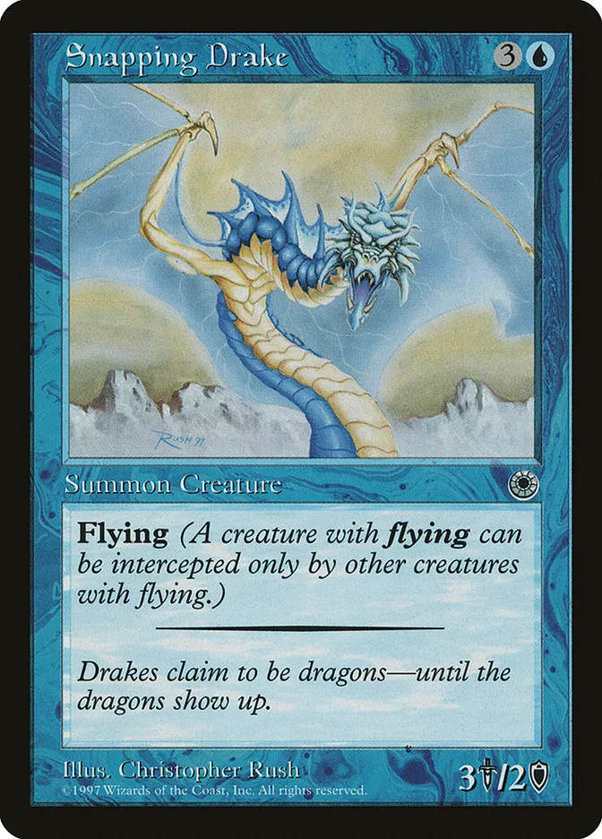 1997 Portal Snapping Drake common #67d common card image