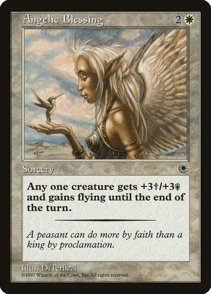 1997 Portal Angelic Blessing common #2 common card image