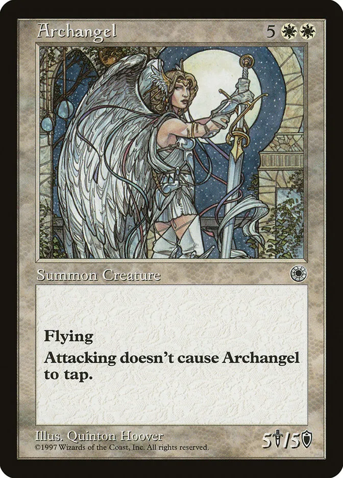 1997 Portal Archangel rare #3 rare card image