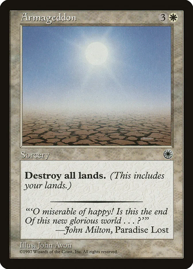 1997 Portal Armageddon rare #5 rare card image