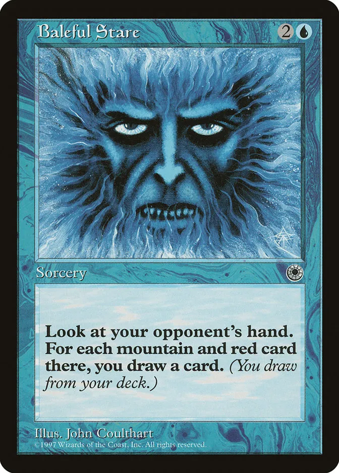 1997 Portal Baleful Stare uncommon #42 uncommon card image