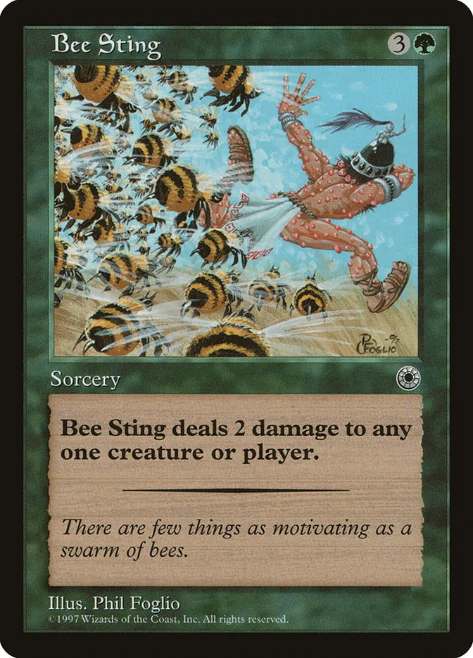 1997 Portal Bee Sting uncommon #159 uncommon card image