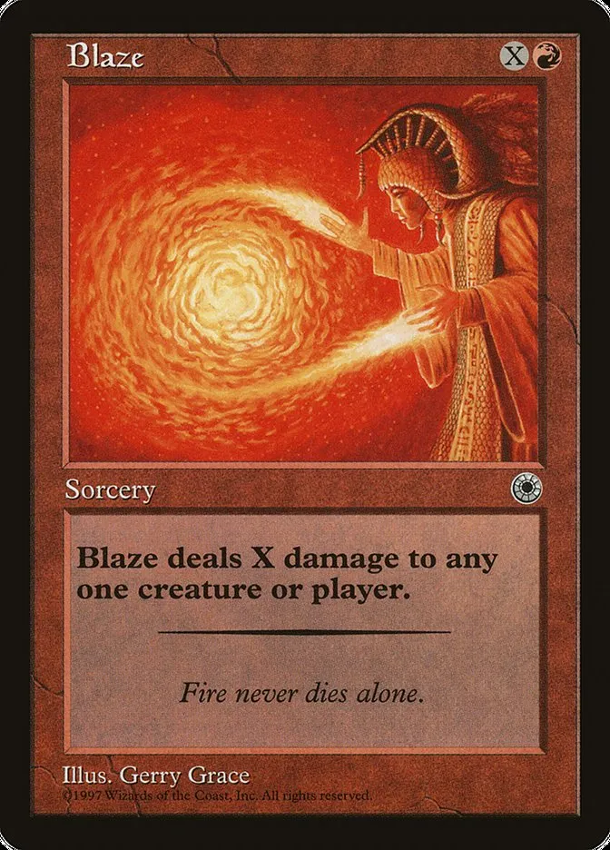 1997 Portal Blaze uncommon #118 uncommon card image