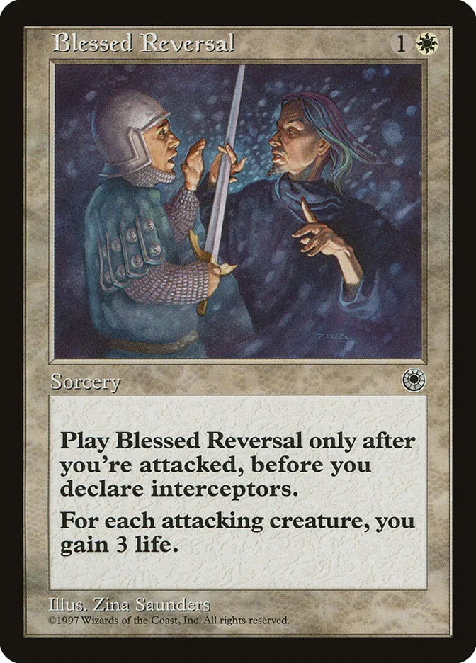 1997 Portal Blessed Reversal rare #7 rare card image