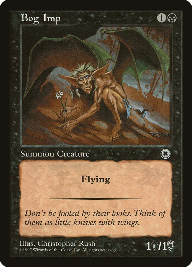 1997 Portal Bog Imp common #81 common card image
