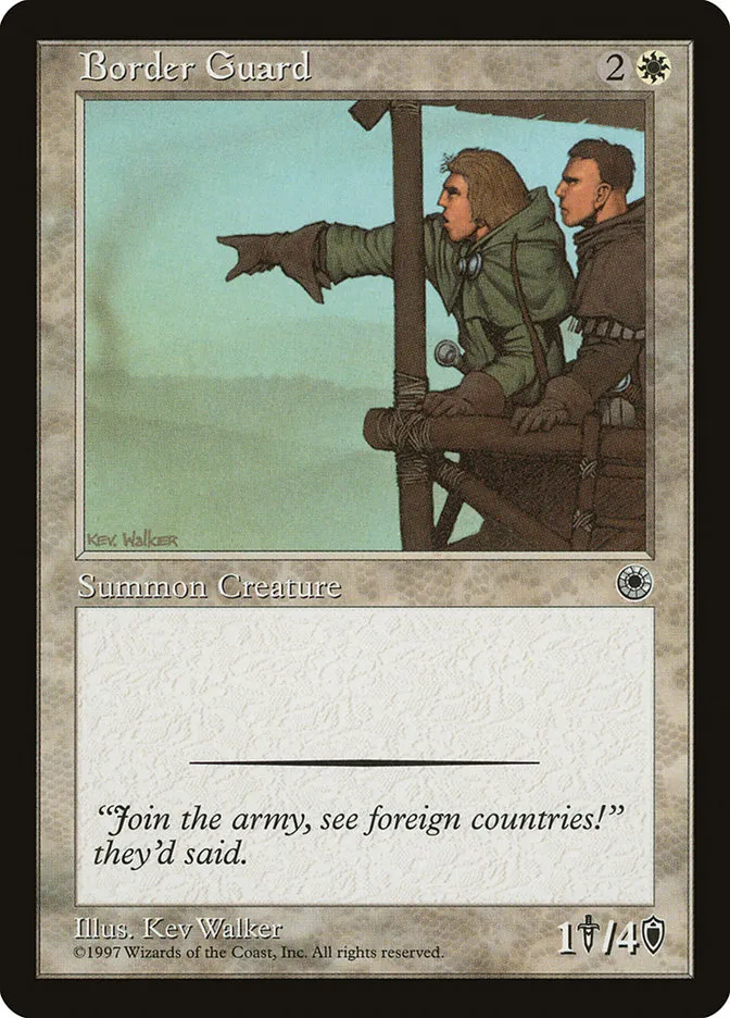 1997 Portal Border Guard common #9 common card image