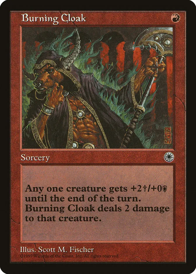 1997 Portal Burning Cloak common #120 common card image