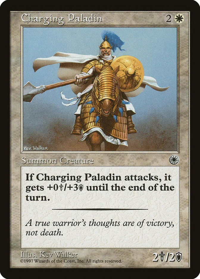 1997 Portal Charging Paladin uncommon #11 uncommon card image
