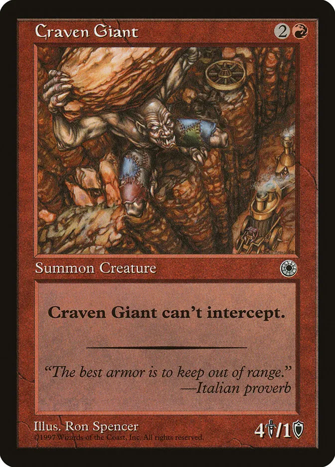 1997 Portal Craven Giant common #121 common card image
