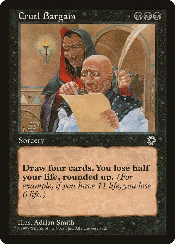 1997 Portal Cruel Bargain rare #86 rare card image