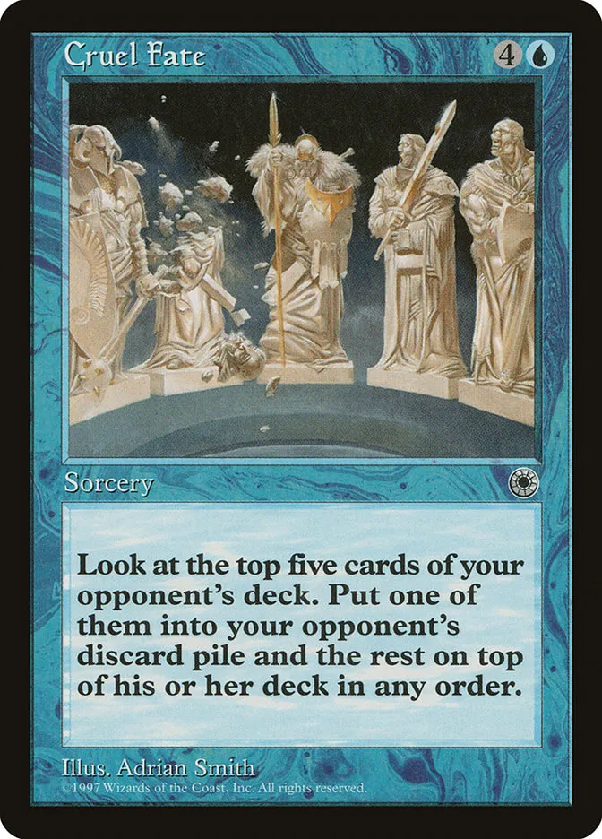 1997 Portal Cruel Fate rare #50 rare card image