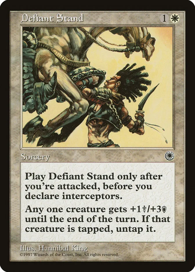 1997 Portal Defiant Stand uncommon #12 uncommon card image
