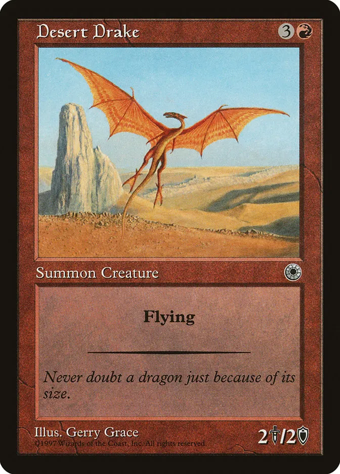 1997 Portal Desert Drake uncommon #122 uncommon card image