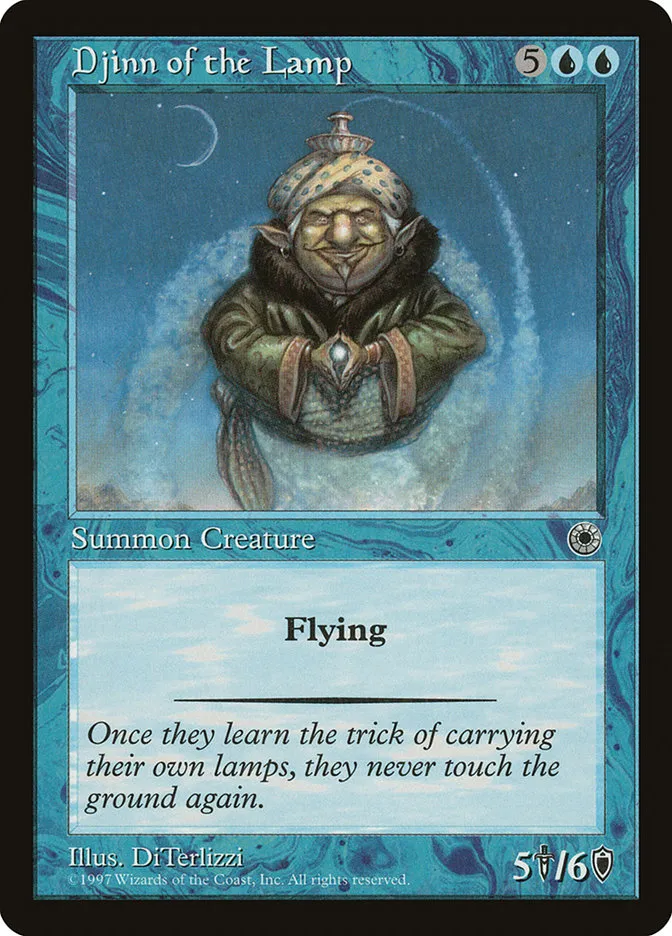 1997 Portal Djinn of the Lamp rare #52 rare card image