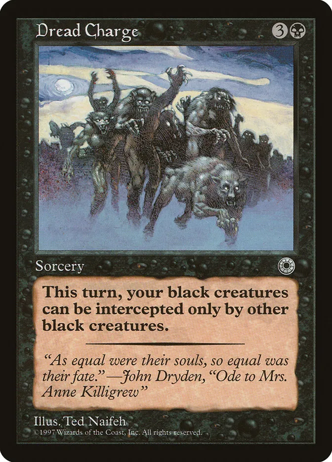 1997 Portal Dread Charge rare #88 rare card image