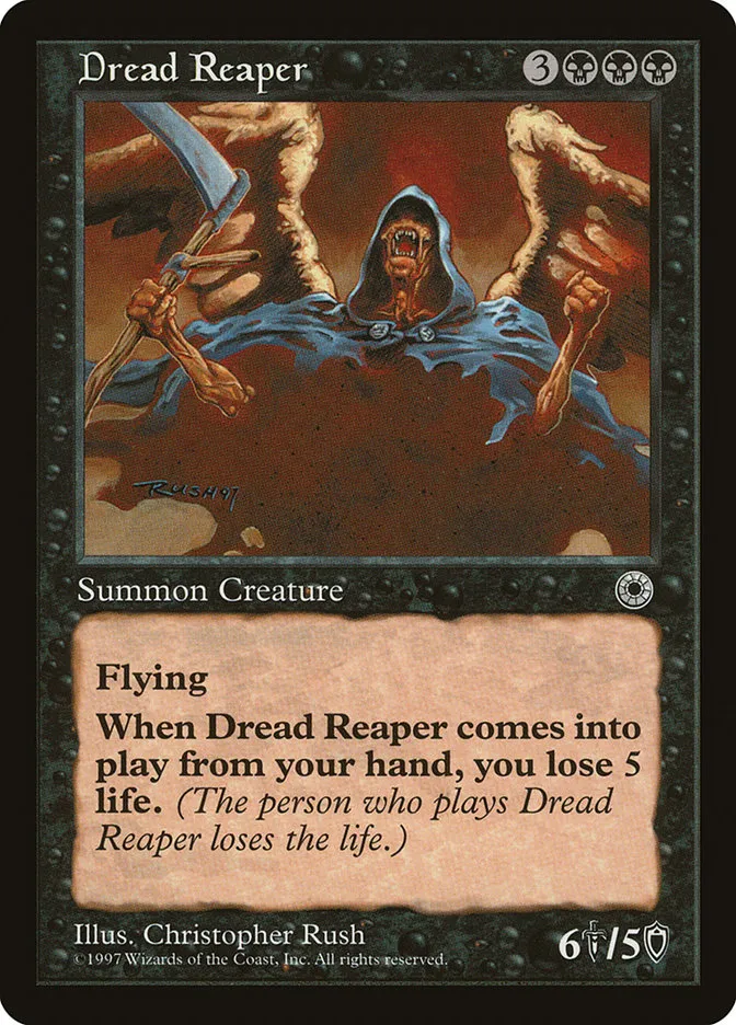 1997 Portal Dread Reaper rare #89 rare card image