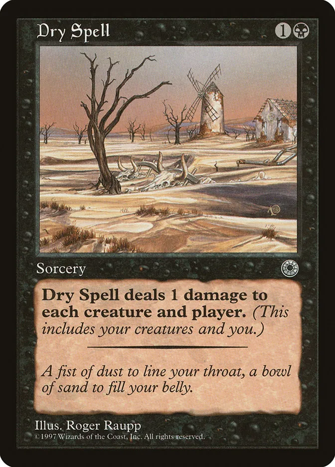 1997 Portal Dry Spell uncommon #90 uncommon card image