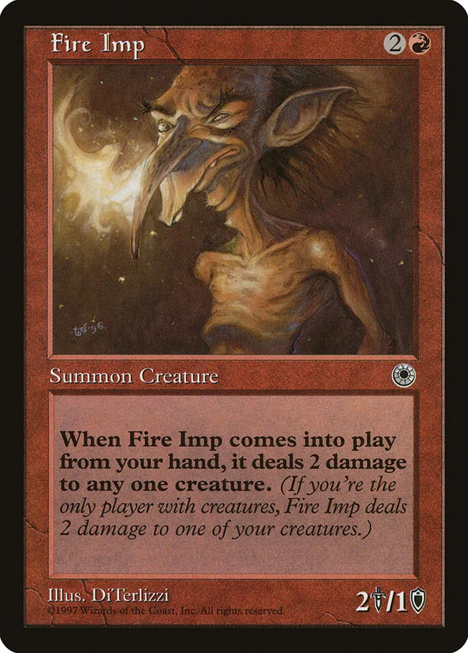 1997 Portal Fire Imp uncommon #126 uncommon card image