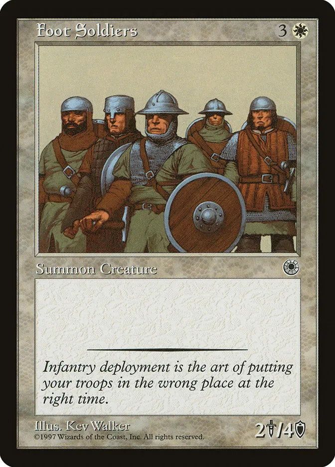 1997 Portal Foot Soldiers common #16 common card image