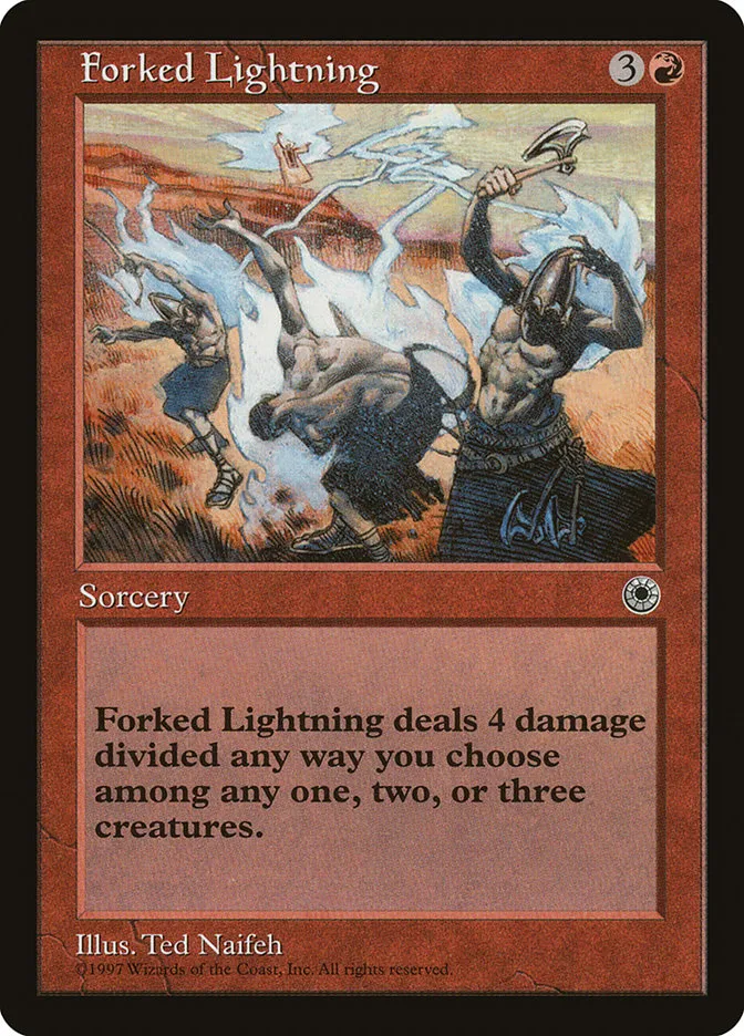 1997 Portal Forked Lightning rare #130 rare card image