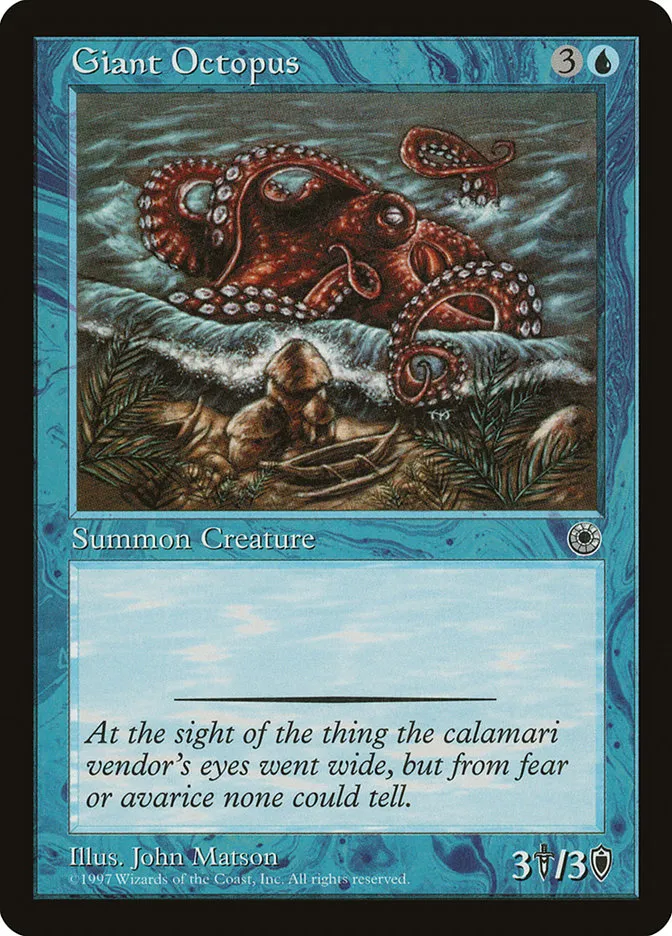 1997 Portal Giant Octopus common #56 common card image