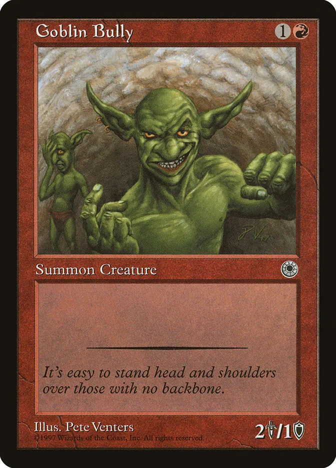 1997 Portal Goblin Bully common #131 common card image