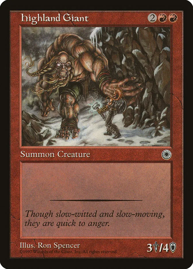 1997 Portal Highland Giant common #132 common card image