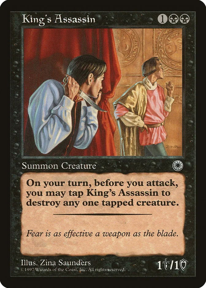 1997 Portal King's Assassin #98 rare card image