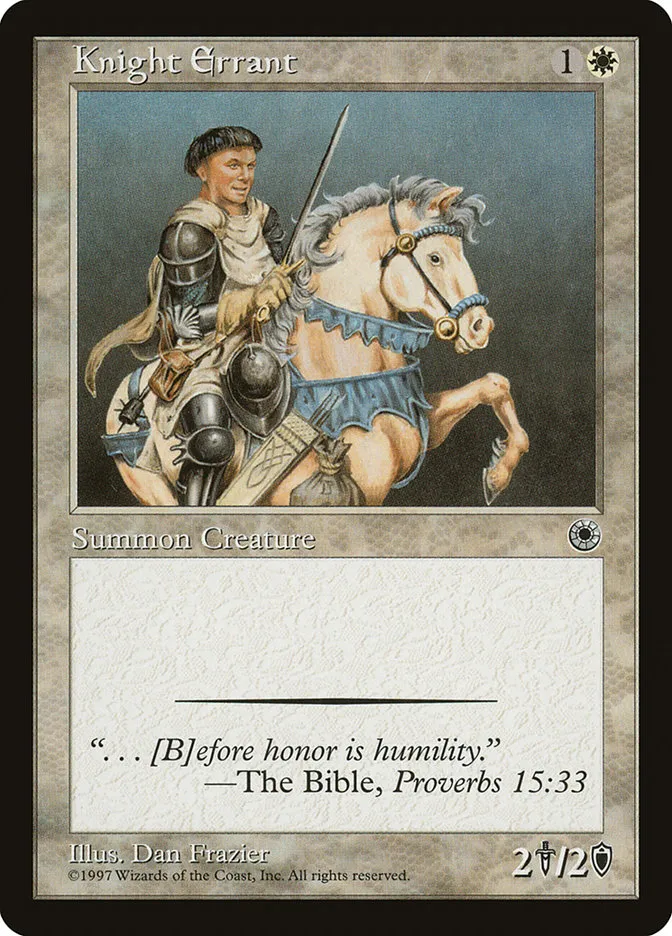 1997 Portal Knight Errant common #20 common card image