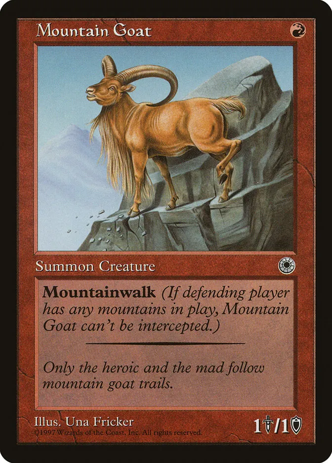 1997 Portal Mountain Goat uncommon #141 uncommon card image